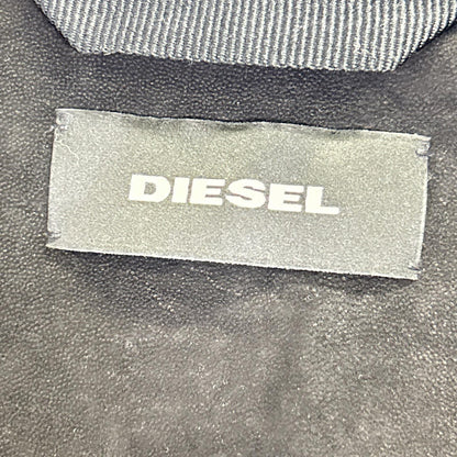 DIESEL 迪赛 黑色绵羊皮机车夹克