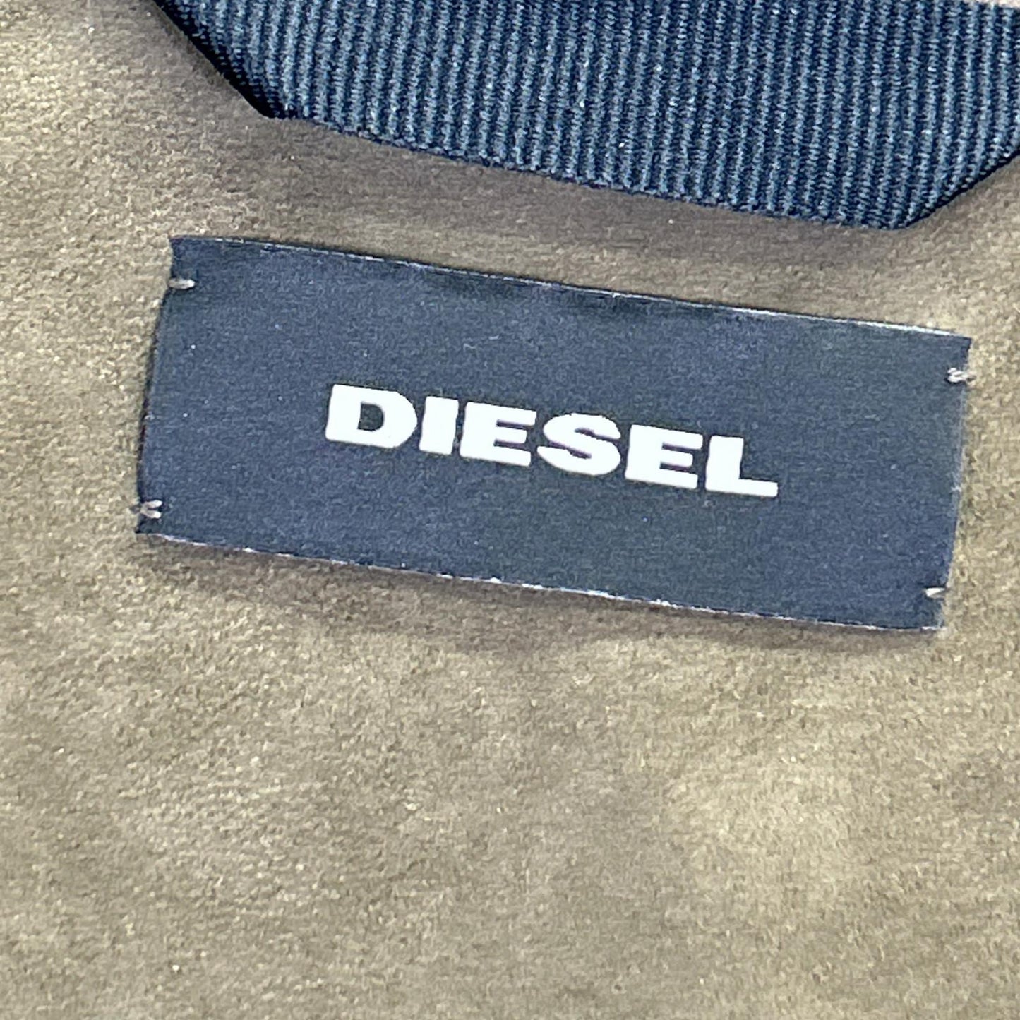 DIESEL ディーゼル カーキ ラムレザー ラーダース ブルゾン ジャケット