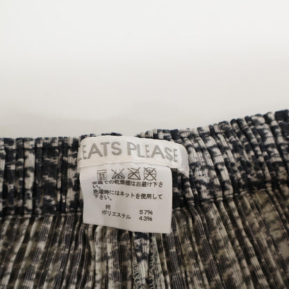 PLEATS PLEASE プリーツプリーズ PP73-JF707 グレー ハウンドトゥース プリーツ パンツ ボトムス