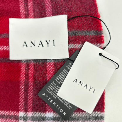 ANAYI 阿奈伊 马德拉斯格纹羊绒围巾 围巾 围巾 F