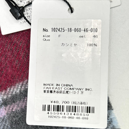 ANAYI 阿奈伊 马德拉斯格纹羊绒围巾 围巾 围巾 F