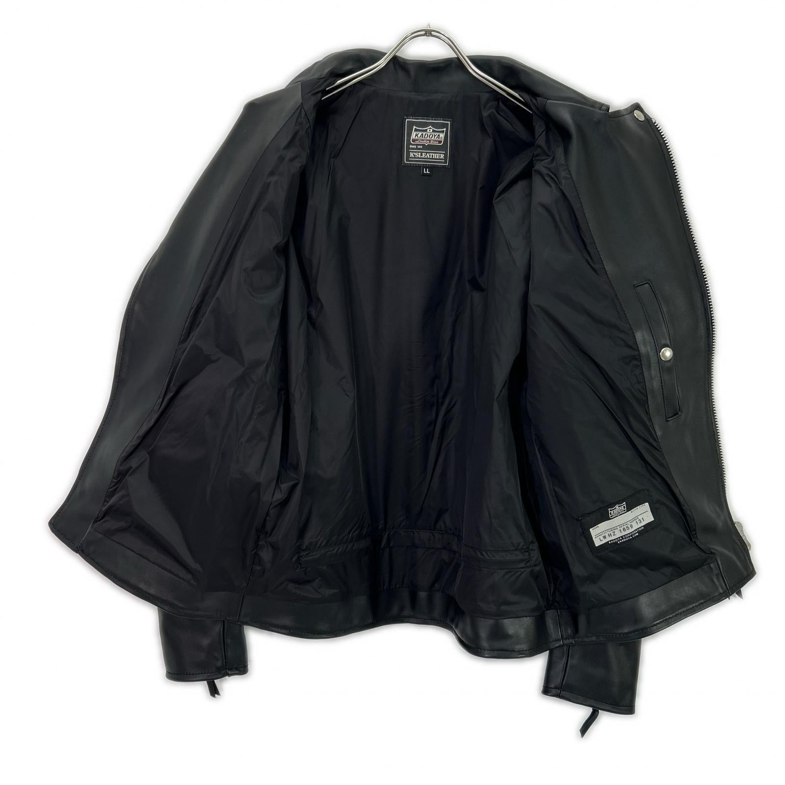 KADOYA 卡多屋 黑色 K'S LEATHER BOREAS 骑士夹克 夹克 LL