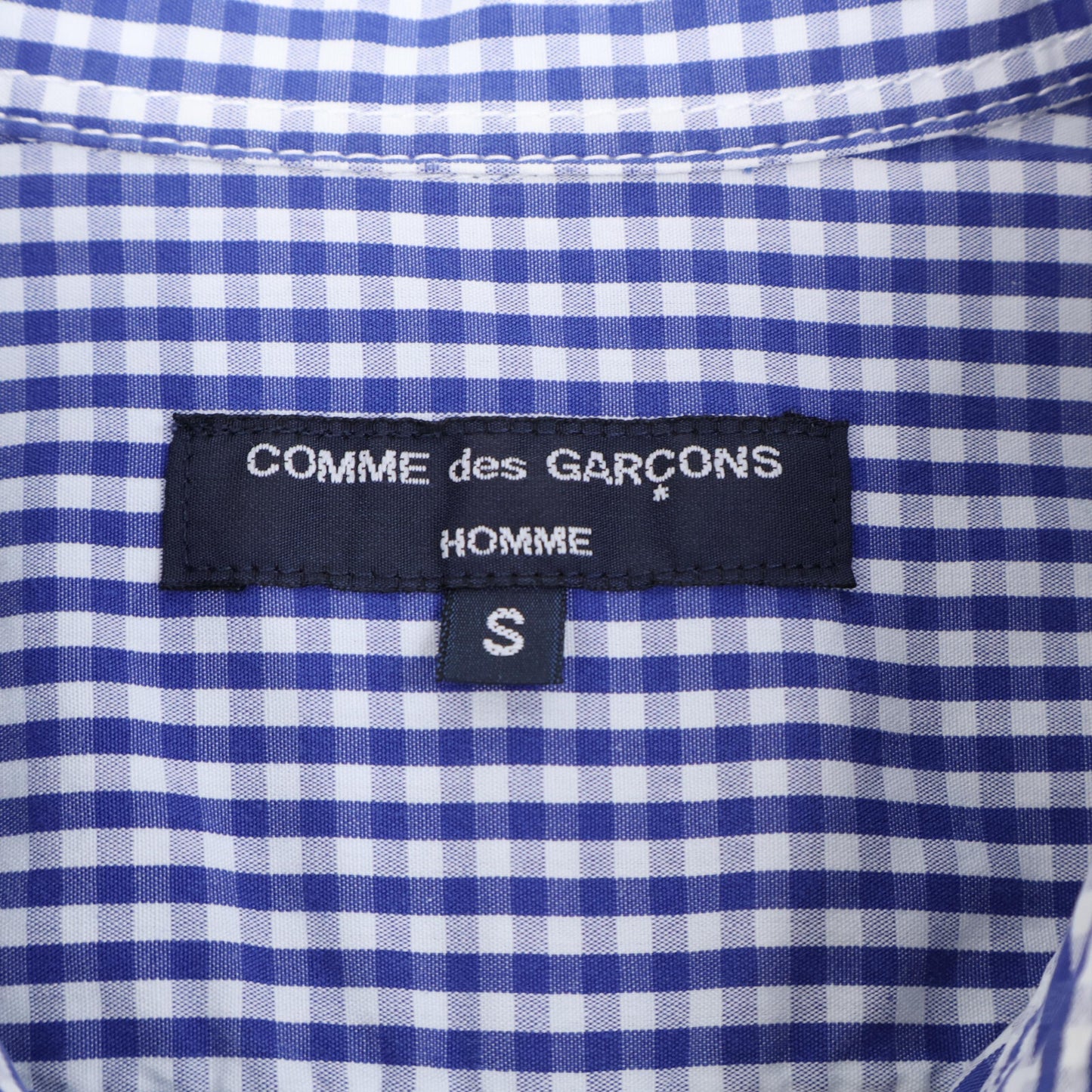 COMME des GARCONS HOMME 川久保玲 HOMME 【美品】HD-B015 府绸格纹 印花长袖衬衫 上衣