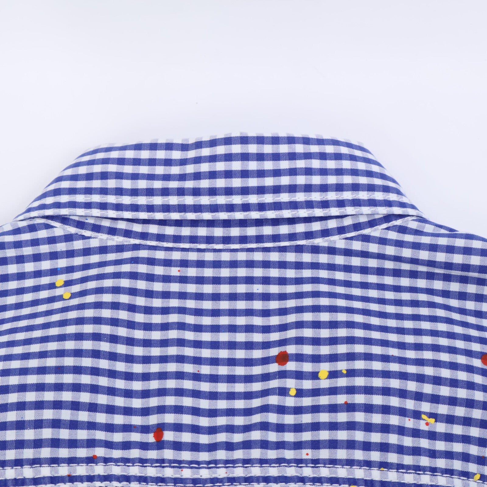 COMME des GARCONS HOMME 川久保玲 HOMME 【美品】HD-B015 府绸格纹 印花长袖衬衫 上衣