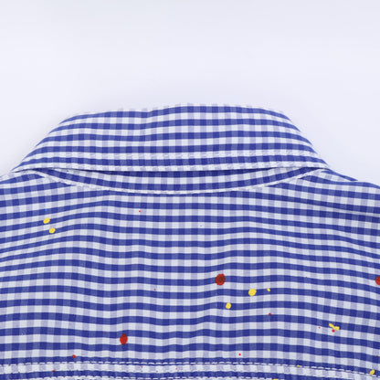 COMME des GARCONS HOMME 川久保玲 HOMME 【美品】HD-B015 府绸格纹 印花长袖衬衫 上衣