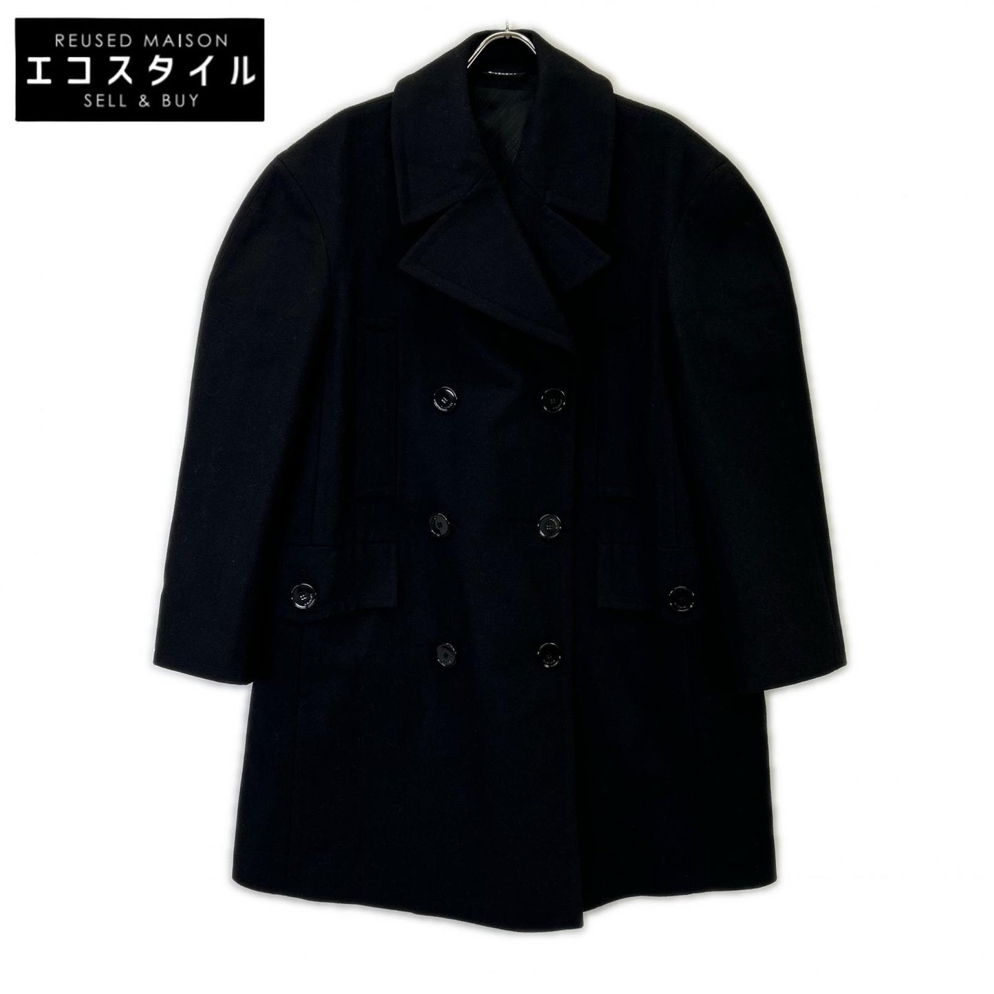 GIVENCHY 纪梵希 黑色 BW009W12XX 羊毛P大衣 大衣 42