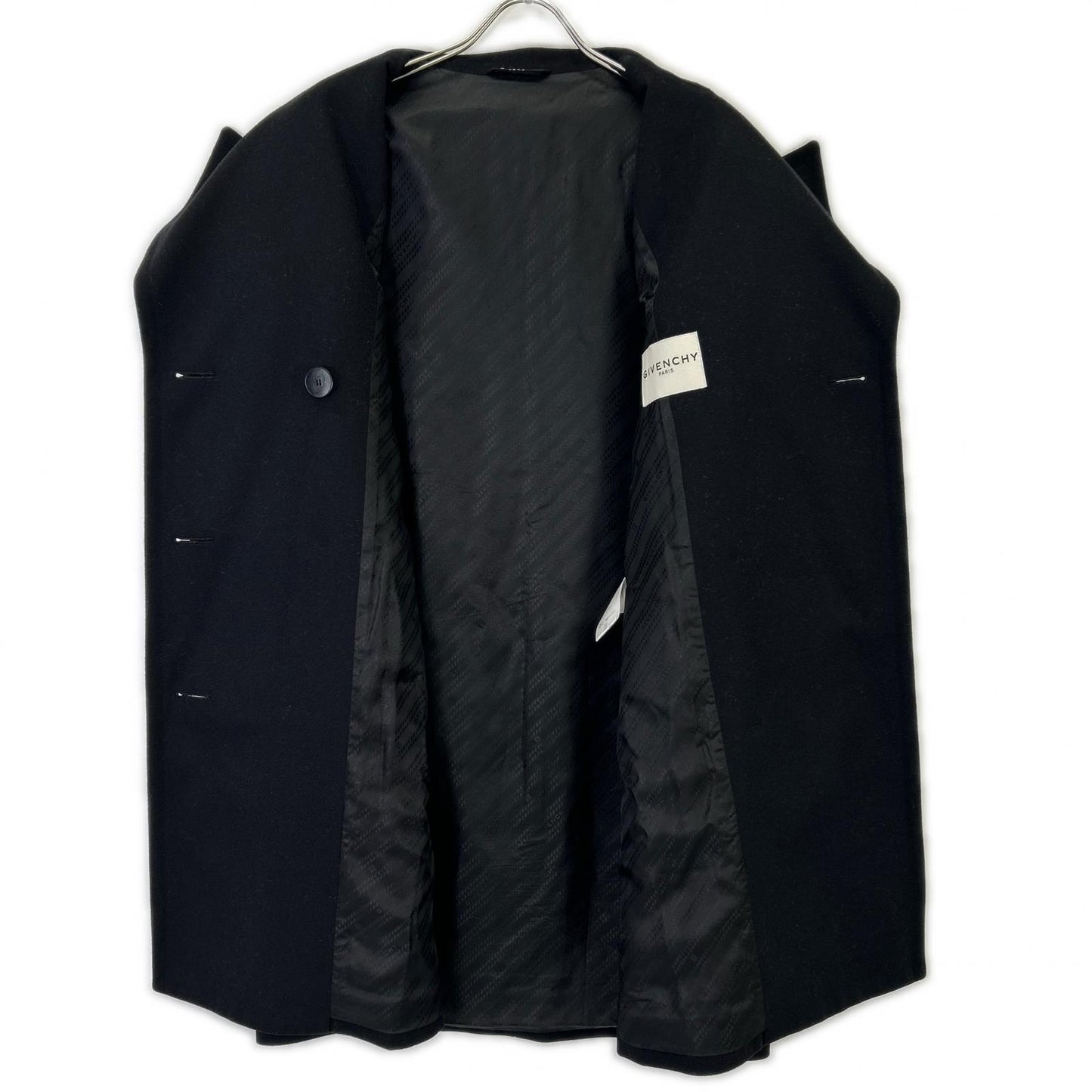 GIVENCHY 纪梵希 黑色 BW009W12XX 羊毛P大衣 大衣 42