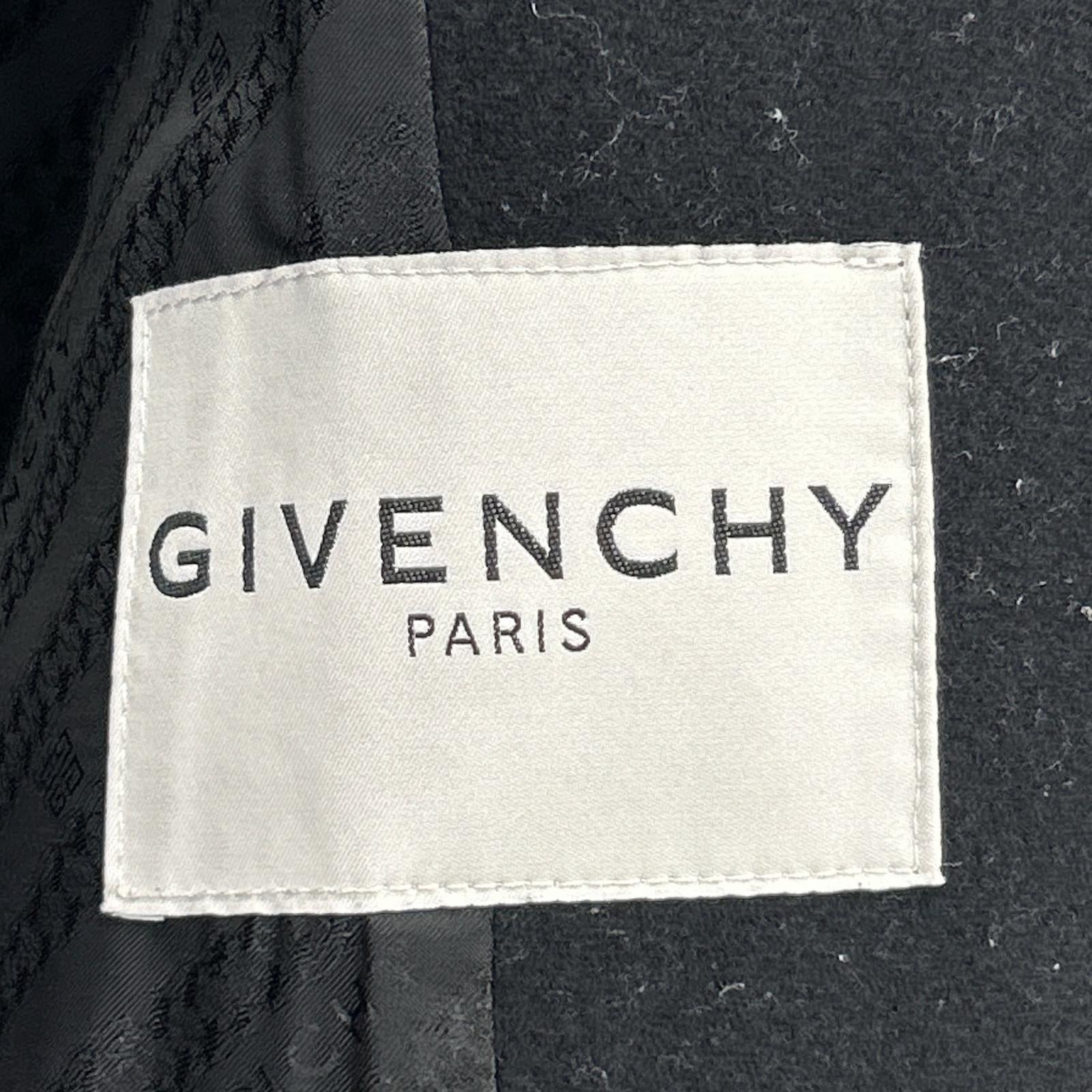 GIVENCHY 纪梵希 黑色 BW009W12XX 羊毛P大衣 大衣 42