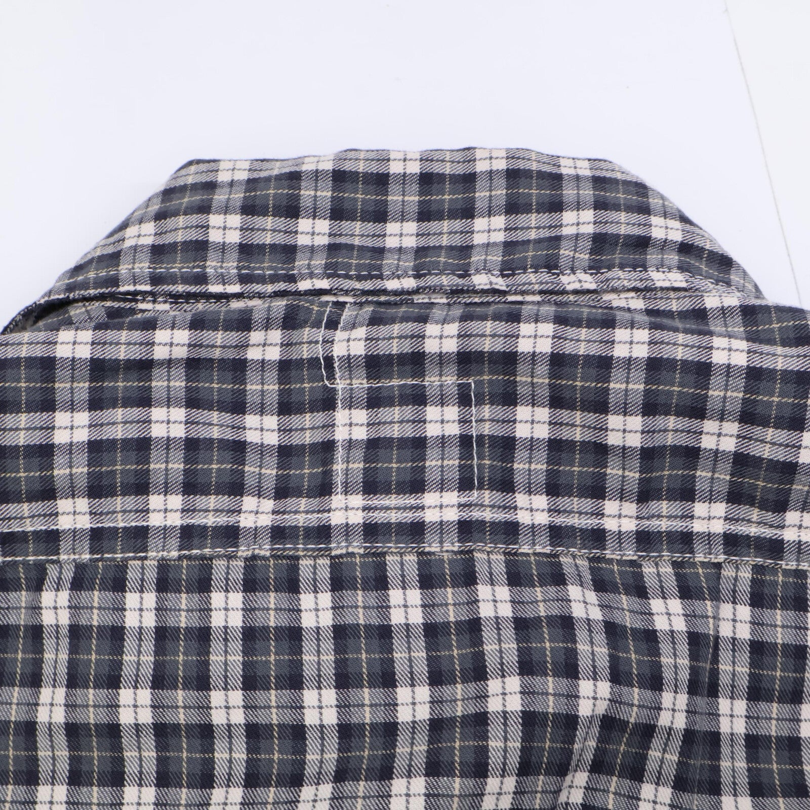 POST OVERALLS 后片整体 【美品】格纹 橡子型口袋 长袖衬衫 上衣