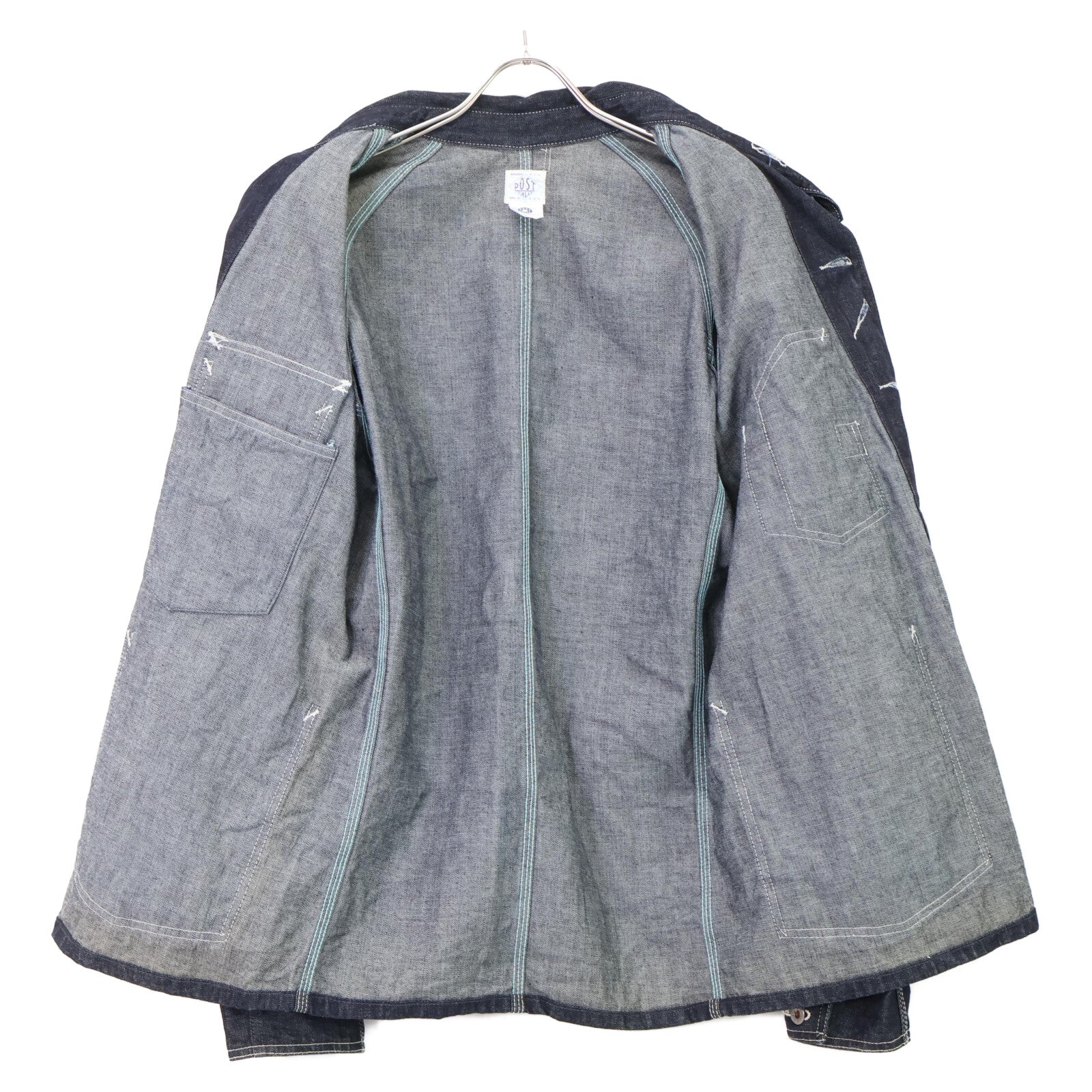 POST OVERALLS 【Excellent Condition】Made in USA Engineer's JKT Denim Coverall Jacket
