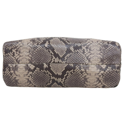 GIANNICHIARINI ジャンニキアリーニ 美品 ALIFA S パイソン 2WAY ハンドバッグ ショルダーバッグ レディース ベージュ系 561 ハンドバッグ