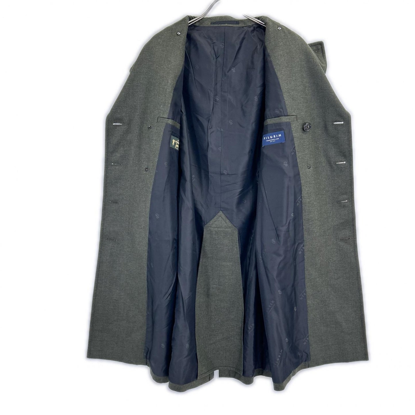 【美品】61-09-24-09004 ウール ネップ アルスターコート Dormeuil Sportex コート S メンズ