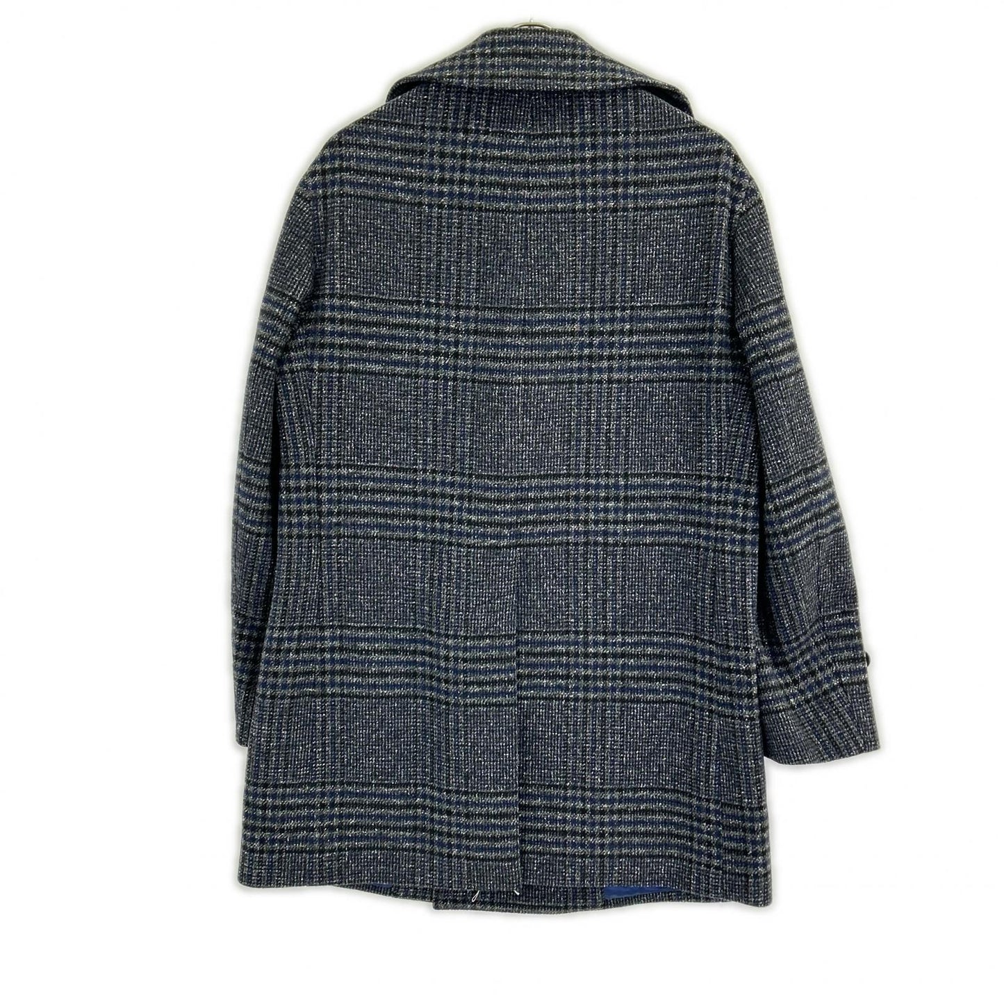 [Excellent condition] 61-09-14-09102 Wool Silk Cashmere Nep Tweed Pea Coat NOVARA Coat 46 Men's