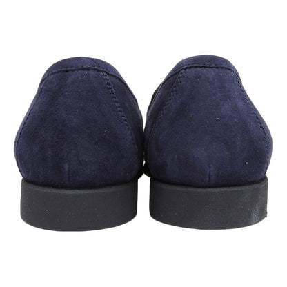 FERRANTE フェランテ 新品同様 スエード ローファー シューズ メンズ ネイビー 5 シューズ 5