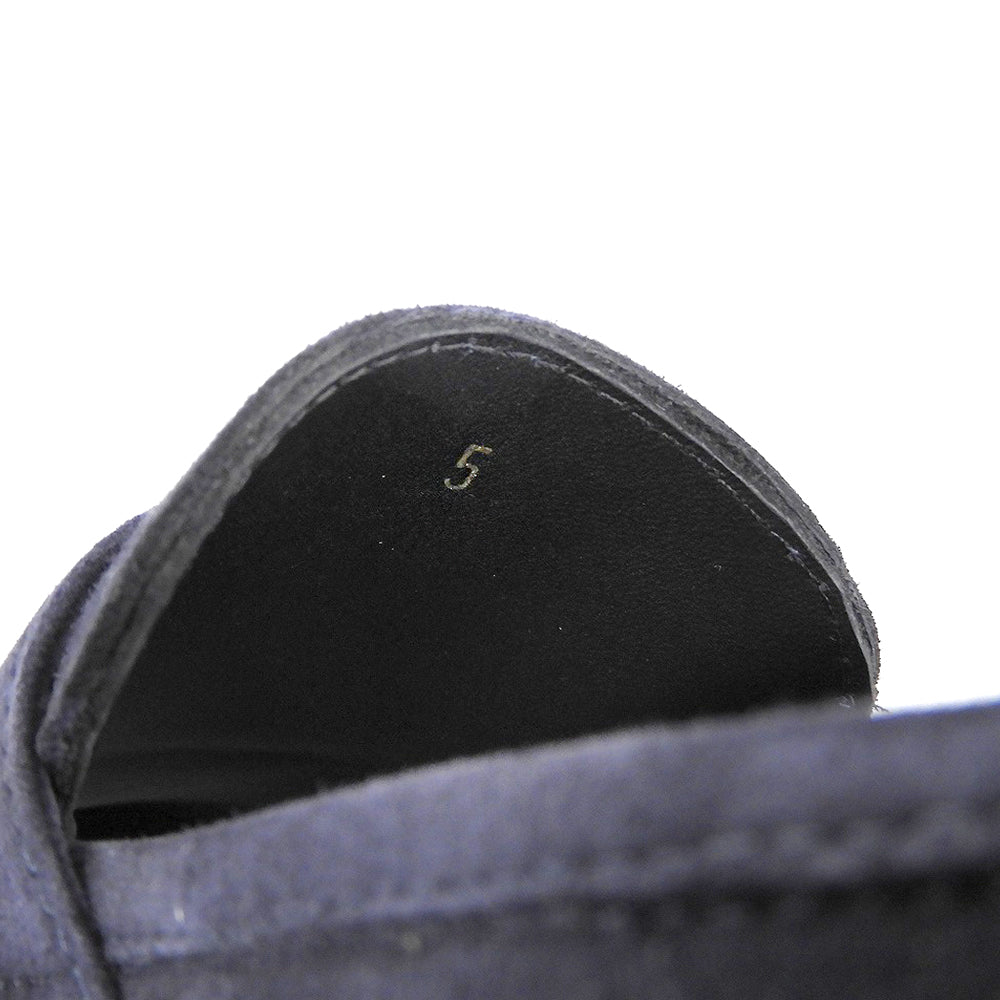 FERRANTE フェランテ 新品同様 スエード ローファー シューズ メンズ ネイビー 5 シューズ 5