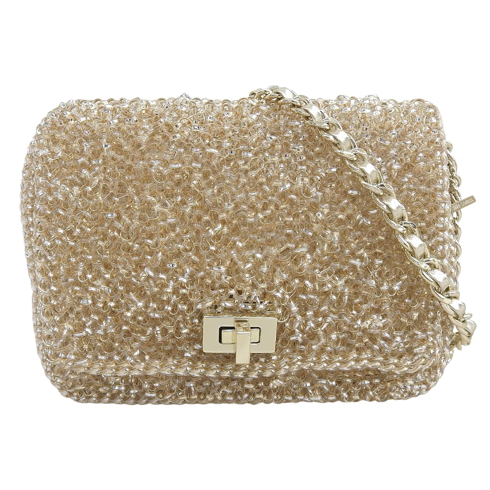 ANTEPRIMA アンテプリマ 美品 ルッケット II スモール ショルダーバッグ レディース シルバーゴールド PB2SSAL6W2 ショルダーバッグ