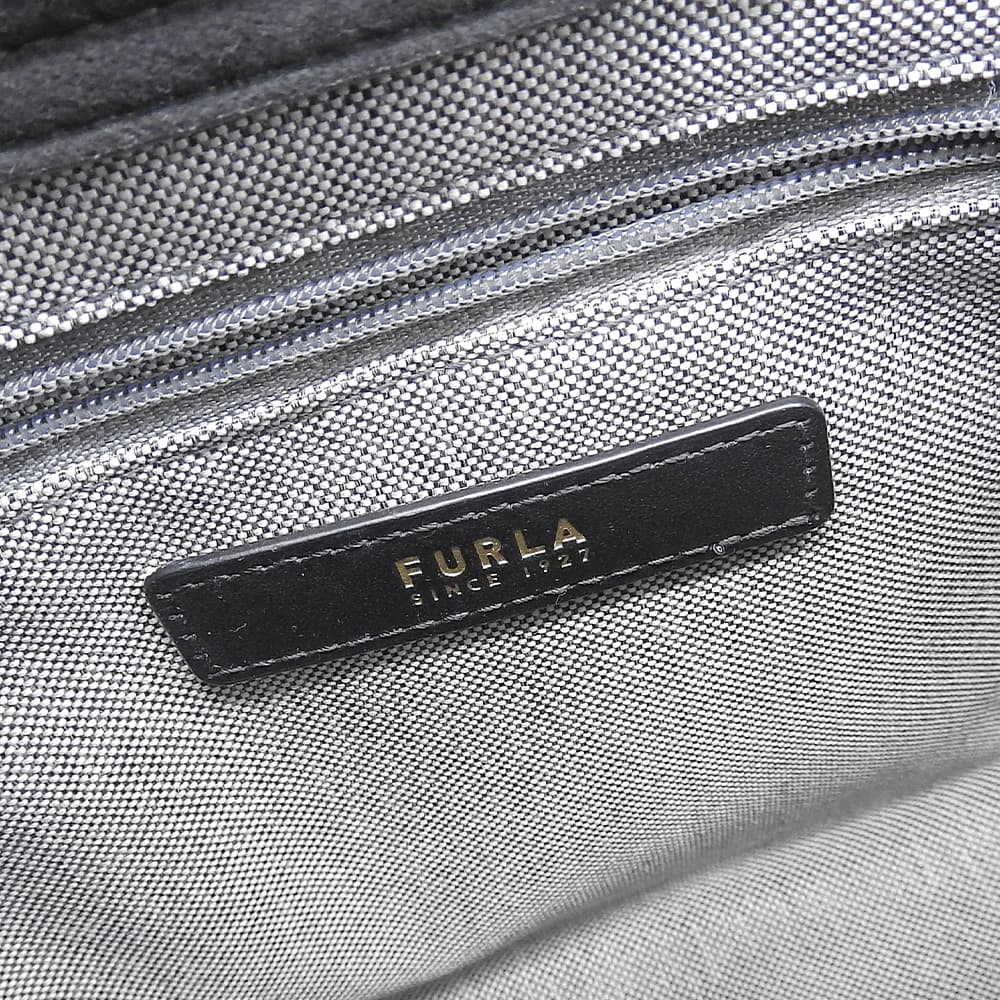 FURLA フルラ 美品 SFERA MEDIUM 2WAY ハンドバッグ ショルダーバッグ レディース ブラック WE00666 HSF000 ハンドバッグ
