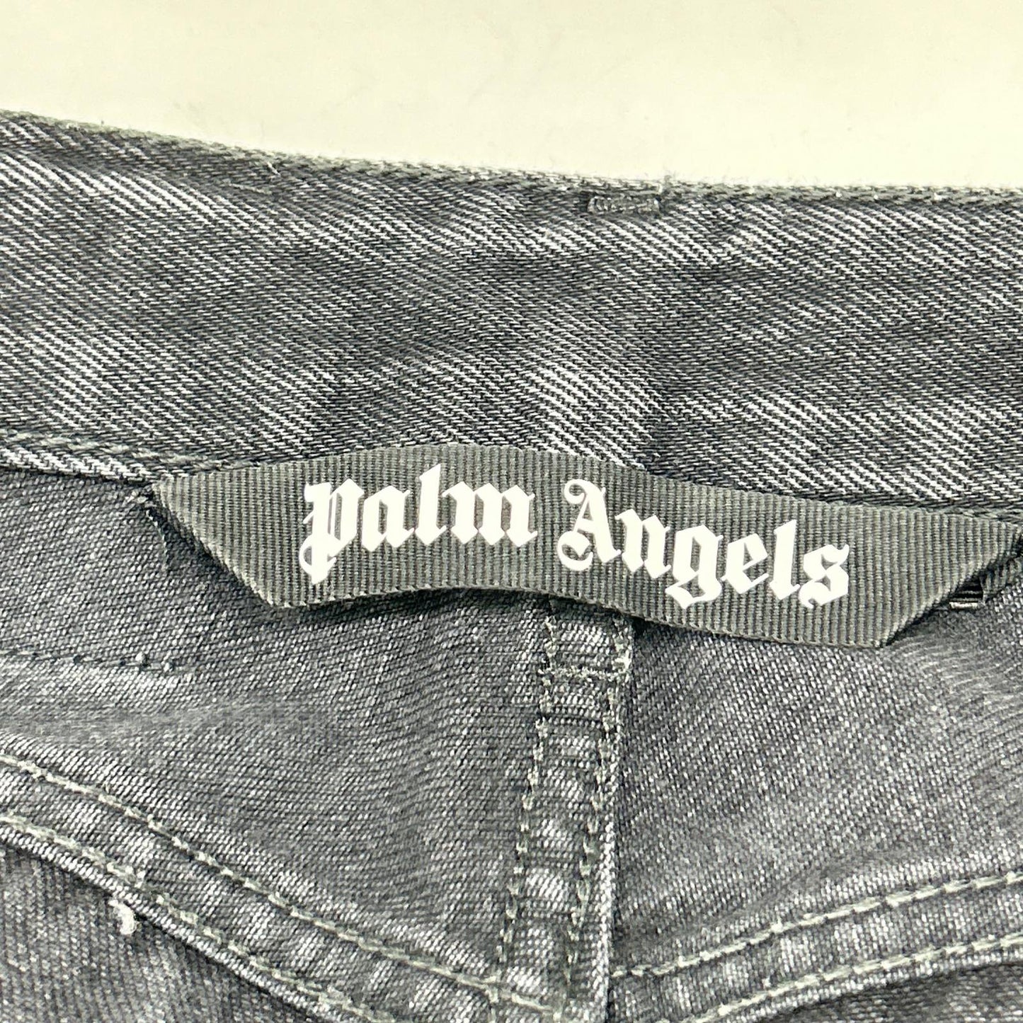 Palm Angels 棕榈天使 PMYA28C99DEN002 黑色 侧边条纹 牛仔裤 下装 28