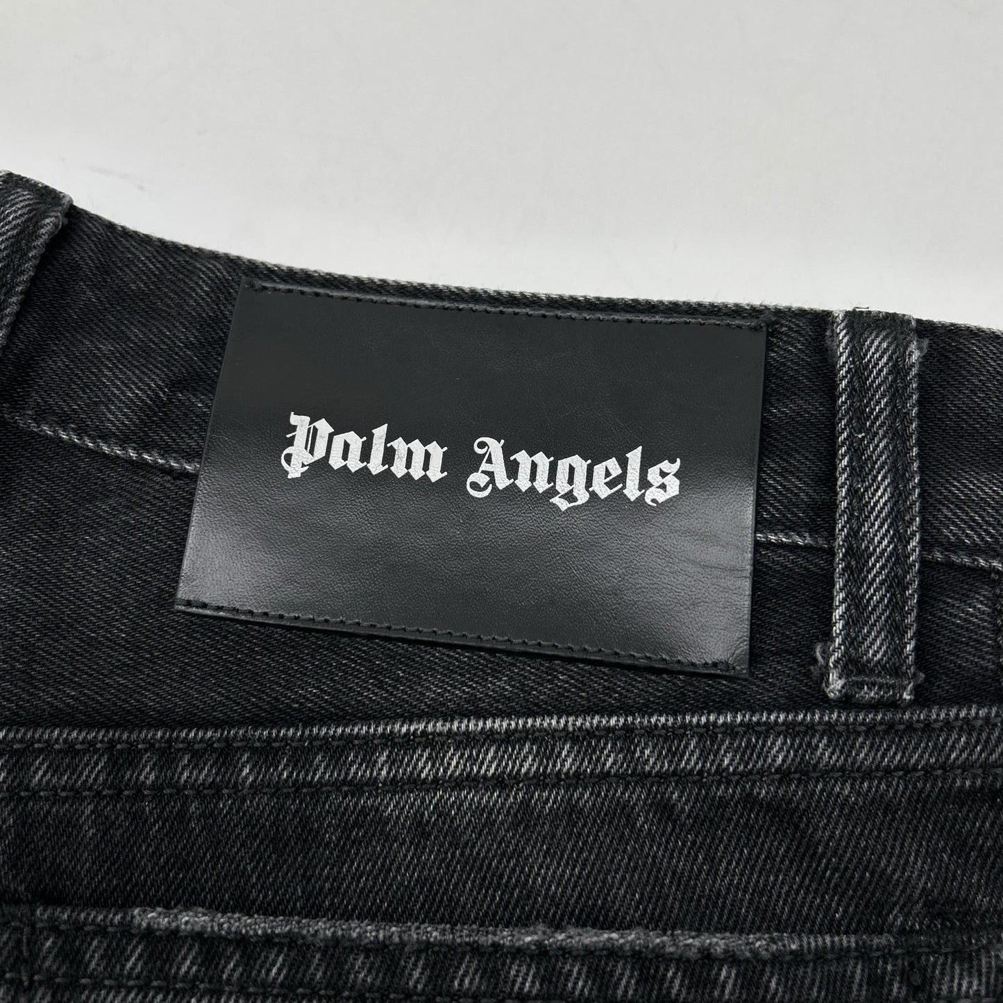 Palm Angels 棕榈天使 PMYA28C99DEN002 黑色 侧边条纹 牛仔裤 下装 28