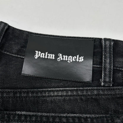 Palm Angels 棕榈天使 PMYA28C99DEN002 黑色 侧边条纹 牛仔裤 下装 28