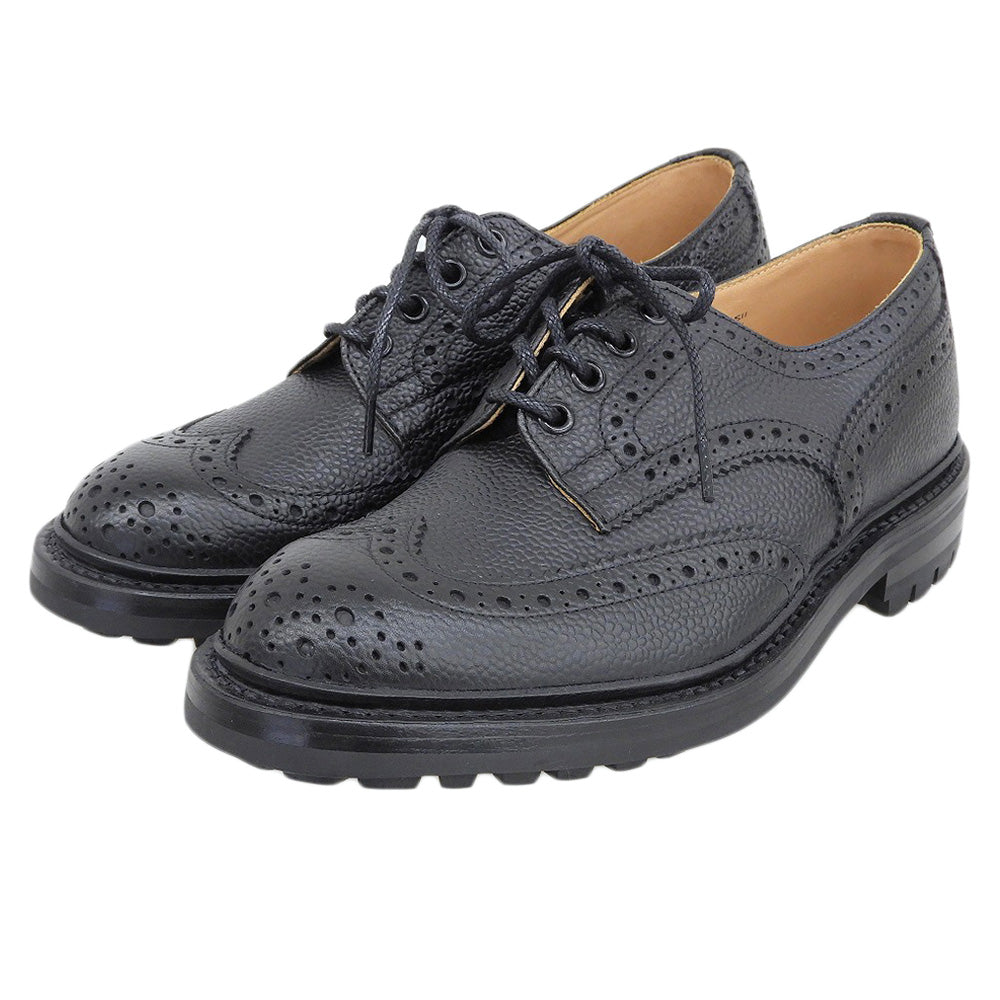 Tricker's トリッカーズ 新品同様 ILKLEY イルクリー コマンドソール ウィングチップシューズ メンズ ブラック 6 1/2 M3087C シューズ 6.5