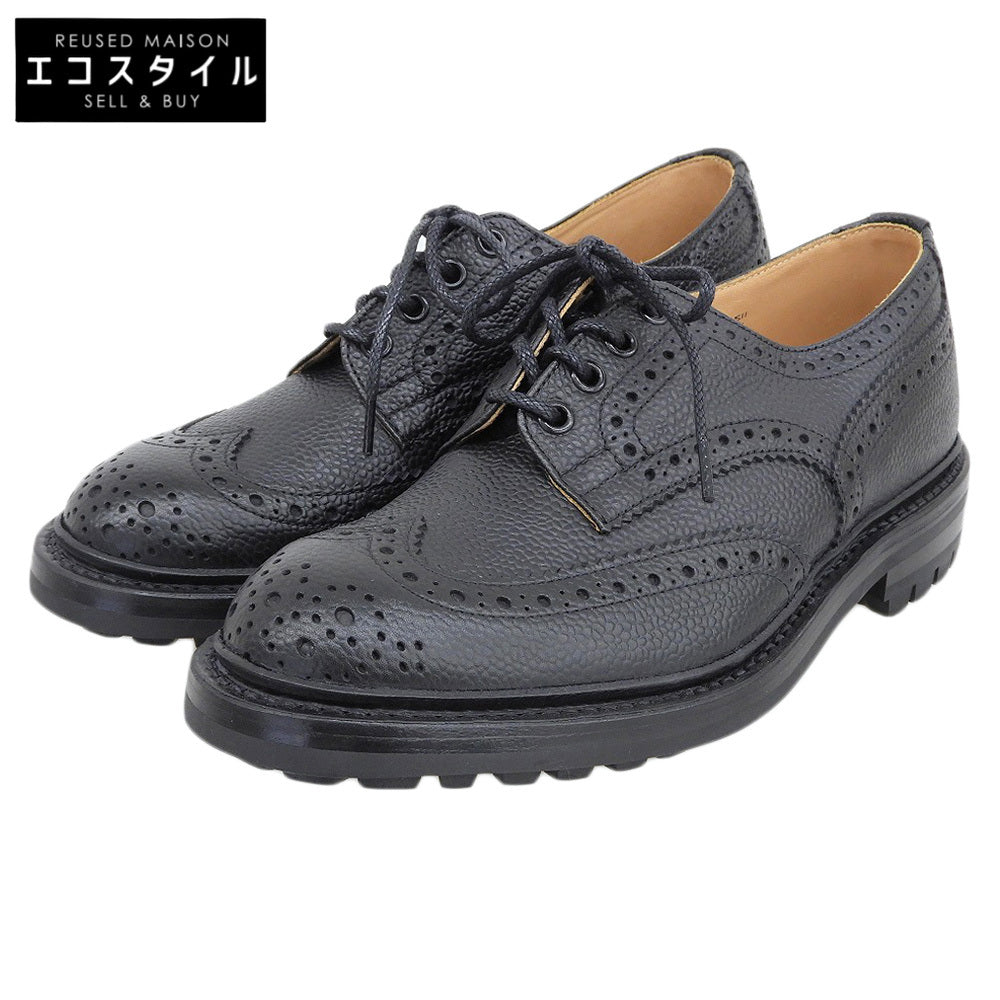 Tricker's トリッカーズ 新品同様 ILKLEY イルクリー コマンドソール ウィングチップシューズ メンズ ブラック 6 1/2 M3087C シューズ 6.5
