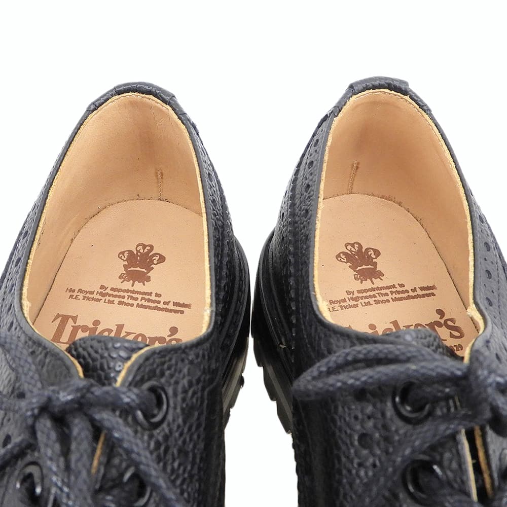 Tricker's トリッカーズ 新品同様 ILKLEY イルクリー コマンドソール ウィングチップシューズ メンズ ブラック 6 1/2 M3087C シューズ 6.5