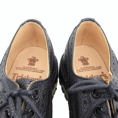 Tricker's トリッカーズ 新品同様 ILKLEY イルクリー コマンドソール ウィングチップシューズ メンズ ブラック 6 1/2 M3087C シューズ 6.5