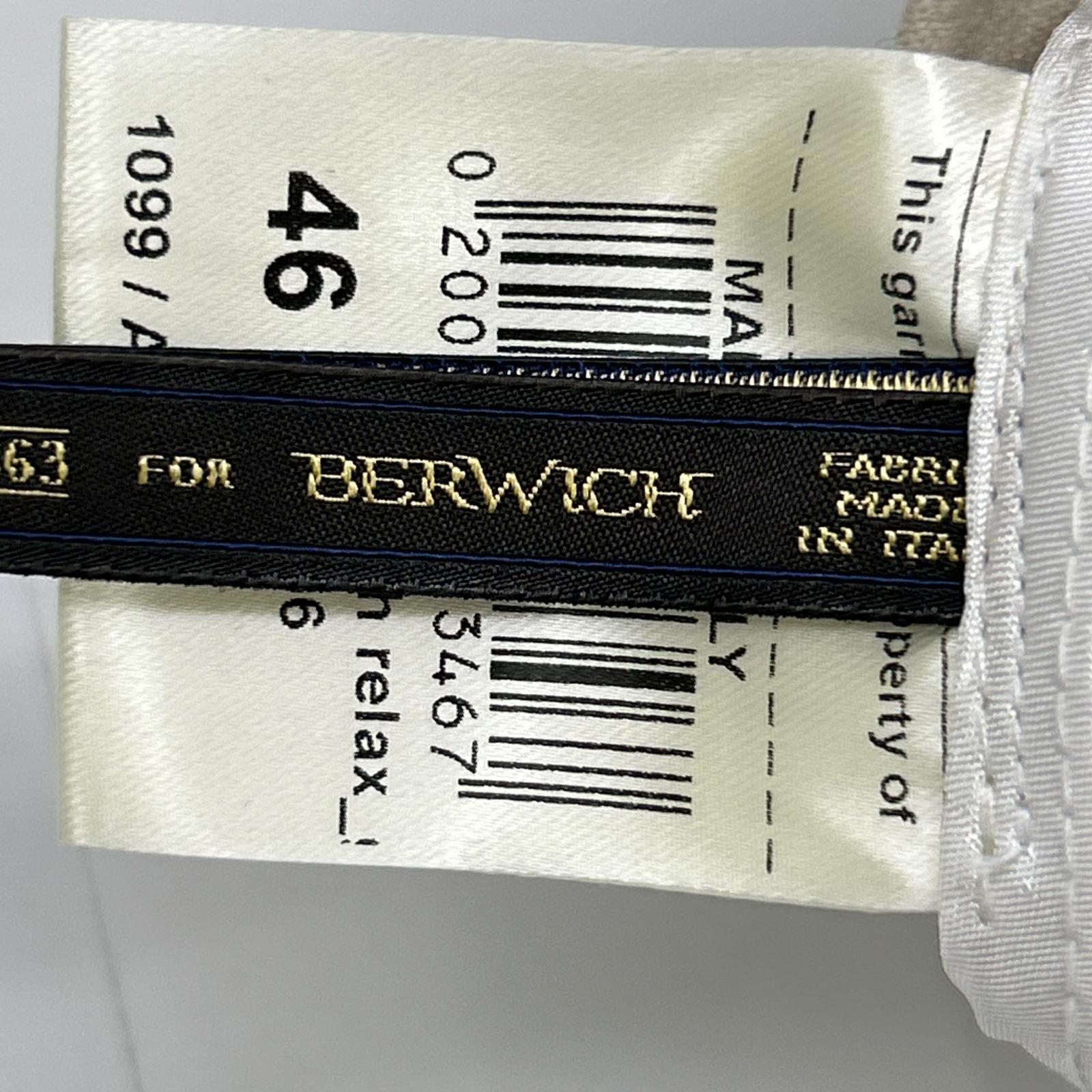 BERWICH ベルウィッチ vb8996 scotch アイボリー ウール ツープリーツパンツ ボトムス