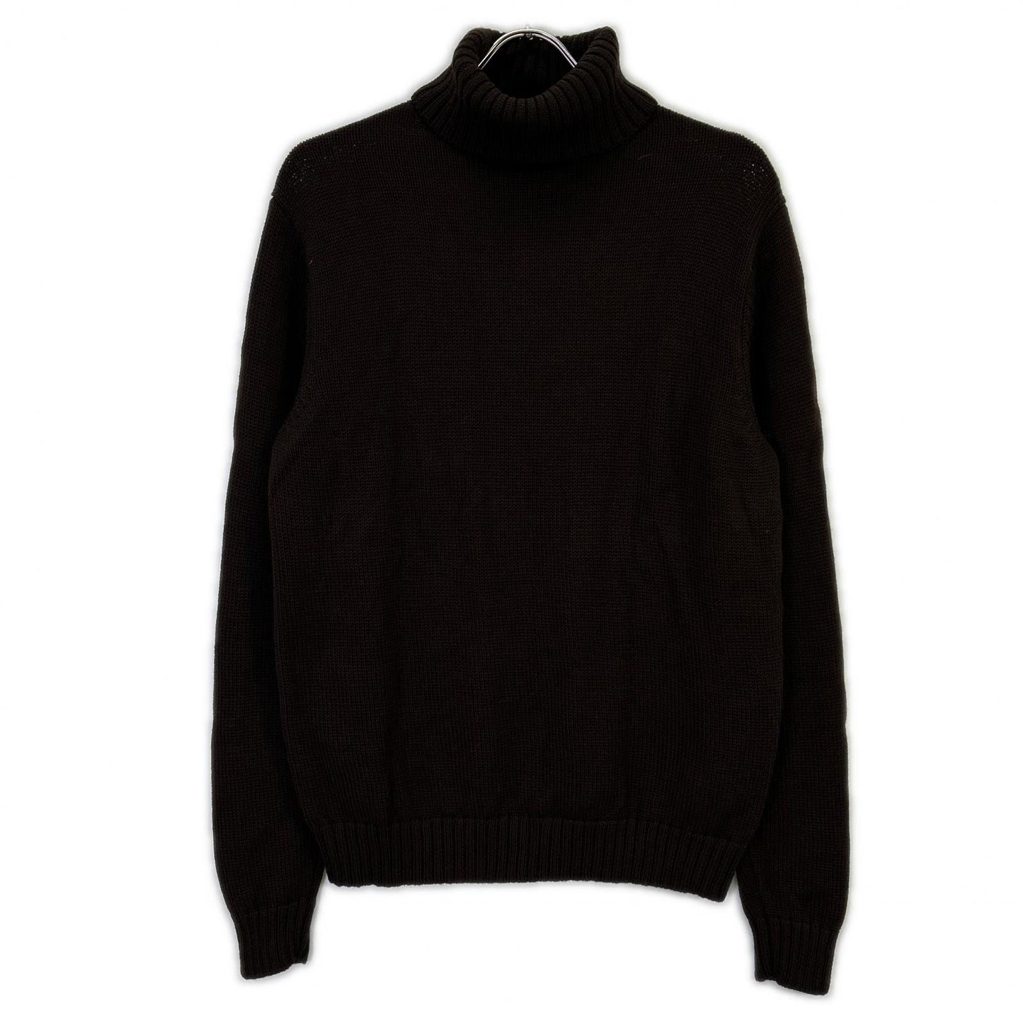 HILTON Togaknit 644040 Brown Wool Turtleneck Sweater Top