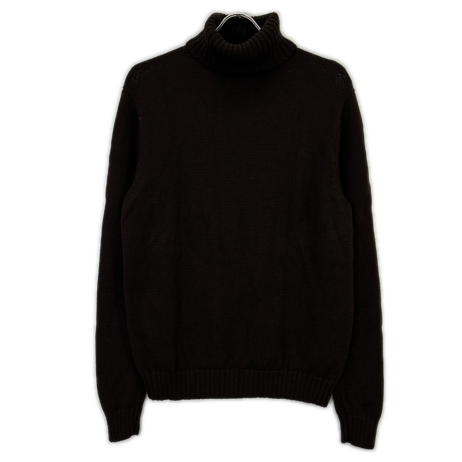 HILTON Togaknit 644040 Brown Wool Turtleneck Sweater Top