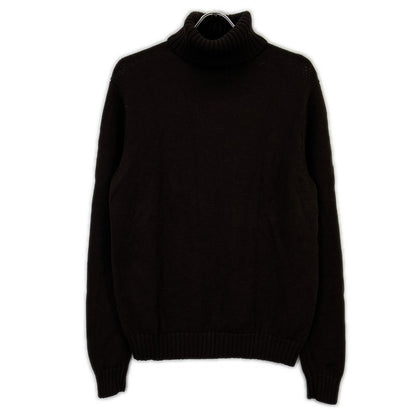 HILTON Hilton 【Toga knit】644040 Brown wool turtleneck sweater Tops