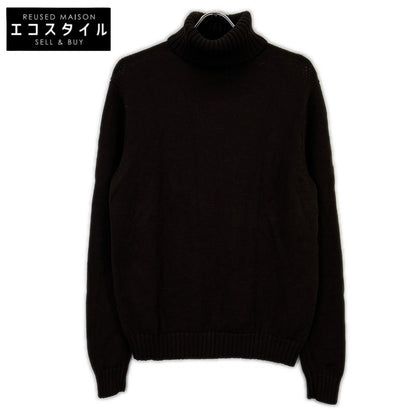 HILTON Togaknit 644040 Brown Wool Turtleneck Sweater Top