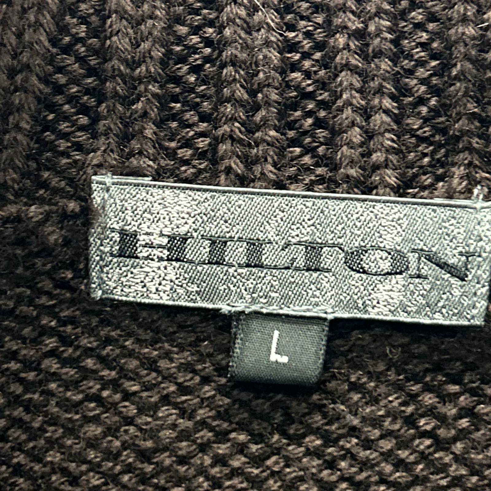 HILTON Togaknit 644040 Brown Wool Turtleneck Sweater Top