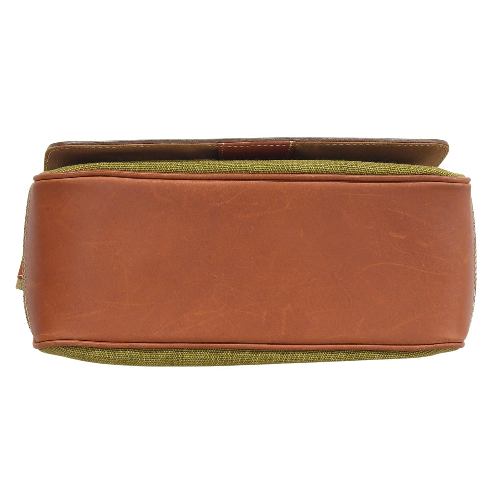 土屋鞄製作所 ツチヤカバン カメラ散歩バッグ レザー×キャンバス ショルダーバッグ メンズ ブラウン×カーキ ショルダーバッグ