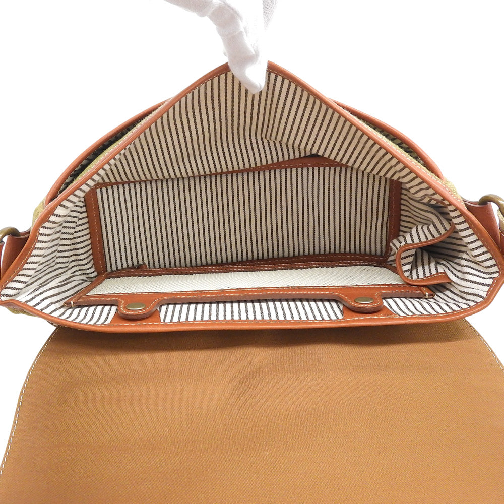 土屋鞄製作所 ツチヤカバン カメラ散歩バッグ レザー×キャンバス ショルダーバッグ メンズ ブラウン×カーキ ショルダーバッグ