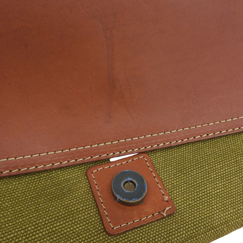 土屋鞄製作所 ツチヤカバン カメラ散歩バッグ レザー×キャンバス ショルダーバッグ メンズ ブラウン×カーキ ショルダーバッグ