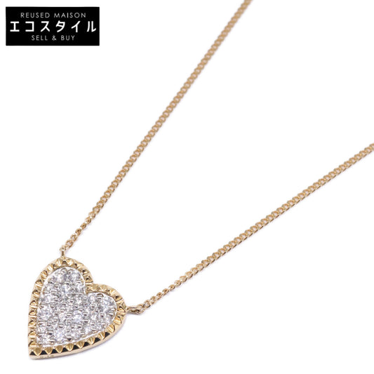 STAR JEWELRY Beautiful 1ZN1168 K18×Pt950 D0.16ct RETURN TO LOVE Necklace
