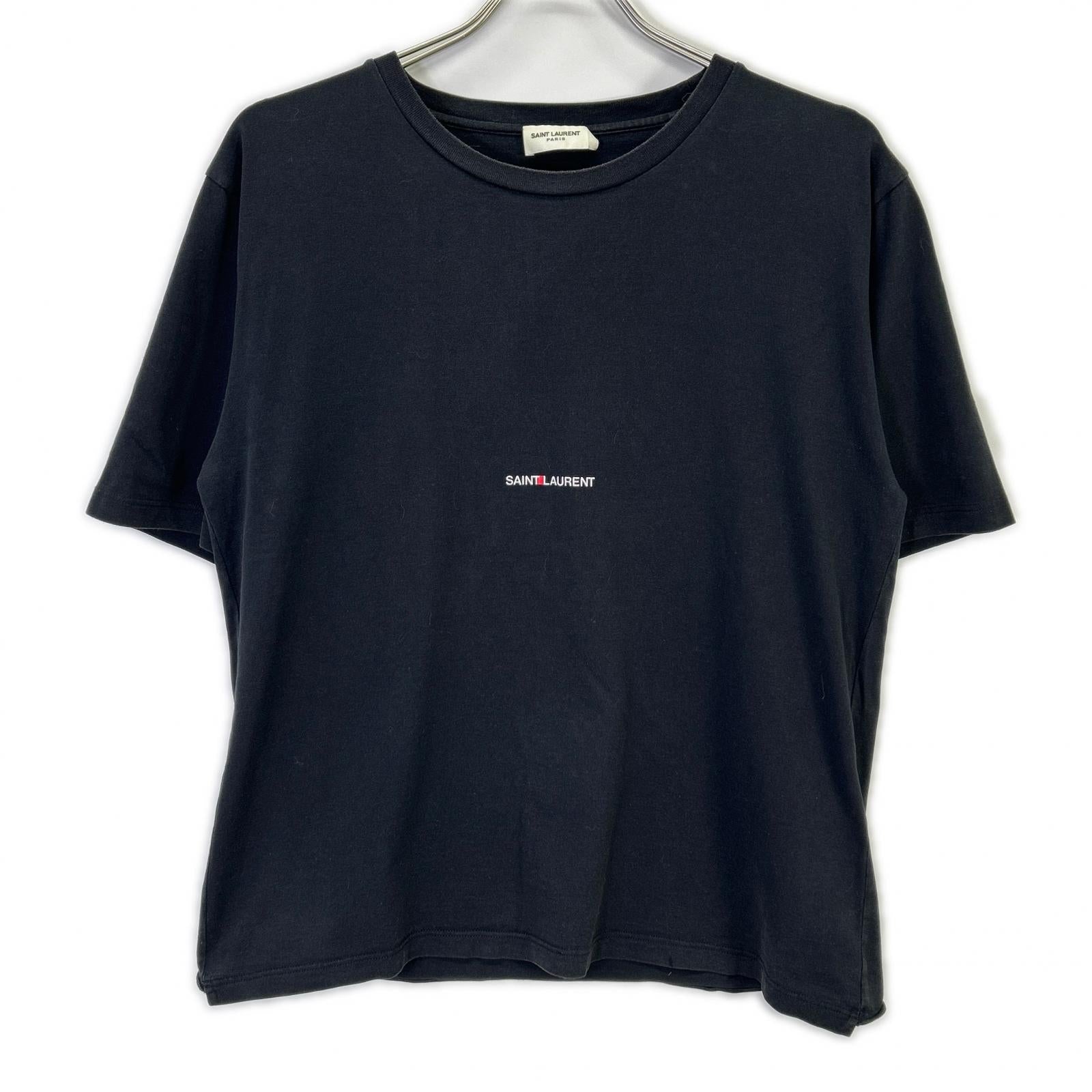 SAINT LAURENT PARIS サンローランパリ 21年 460976 ブラック ロゴ Tシャツ トップス