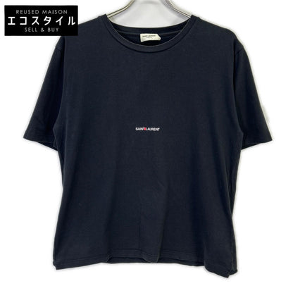 SAINT LAURENT PARIS サンローランパリ 21年 460976 ブラック ロゴ Tシャツ トップス