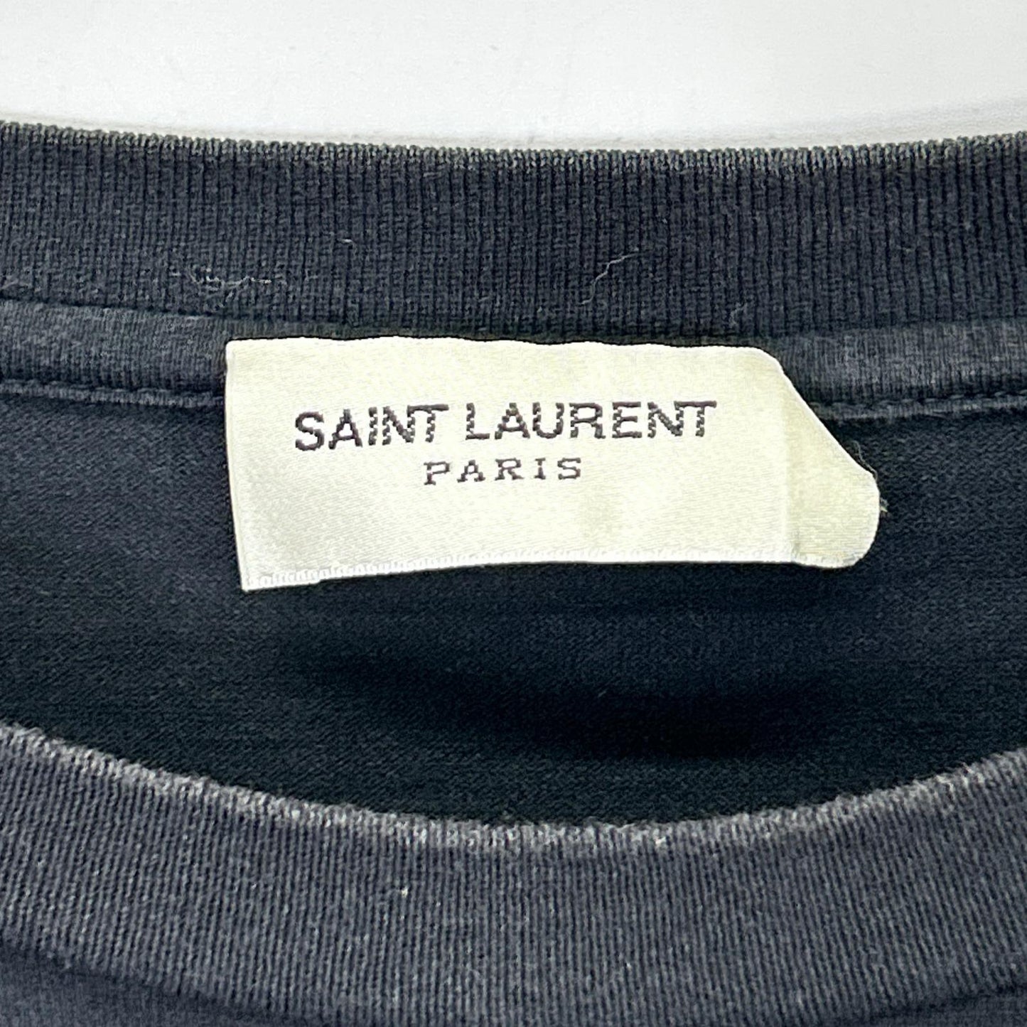 SAINT LAURENT PARIS サンローランパリ 21年 460976 ブラック ロゴ Tシャツ トップス