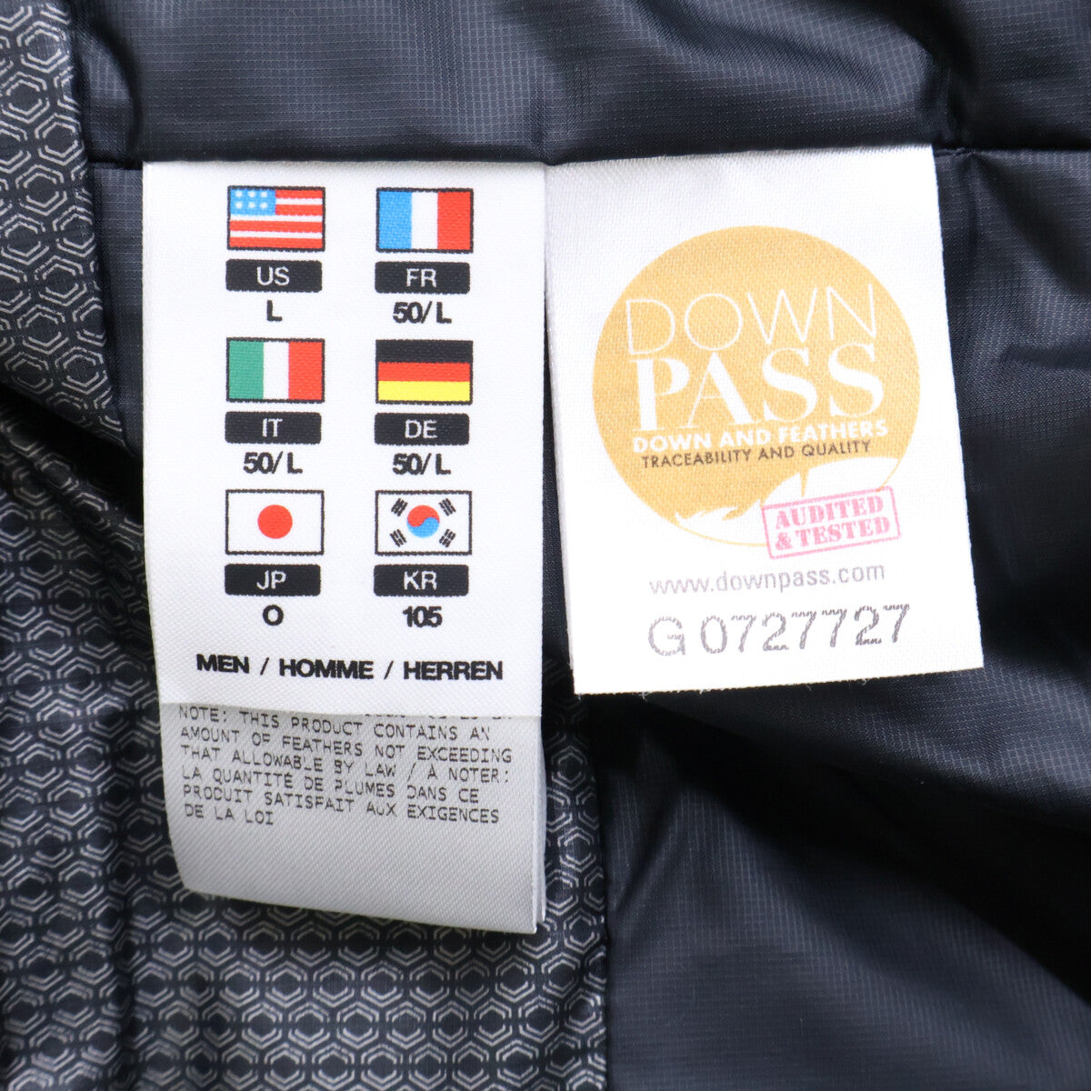水沢ダウン ミズサワダウン 新品同様 25AW DAMWGK30U MOUNTAINEER ダウンジャケット ジャケット
