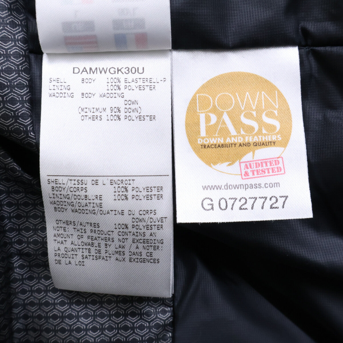 水沢ダウン ミズサワダウン 新品同様 25AW DAMWGK30U MOUNTAINEER ダウンジャケット ジャケット