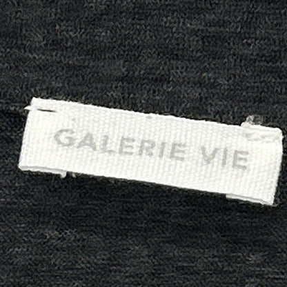 GALERIE VIE ギャルリーヴィー グレー ウォッシャブルウール ジャージー ドルマンスリーブシャツ トップス