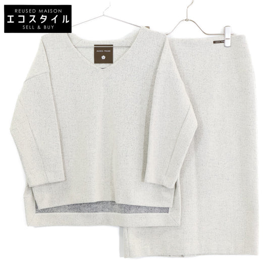Grey Wool Blend Knit Set-Up Suit Set-Up S Ladies