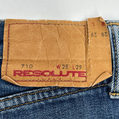 RESOLUTE リゾルト ﾌﾞﾙｰ 710 ﾃﾞﾆﾑﾊﾟﾝﾂ ボトムス W28 L29