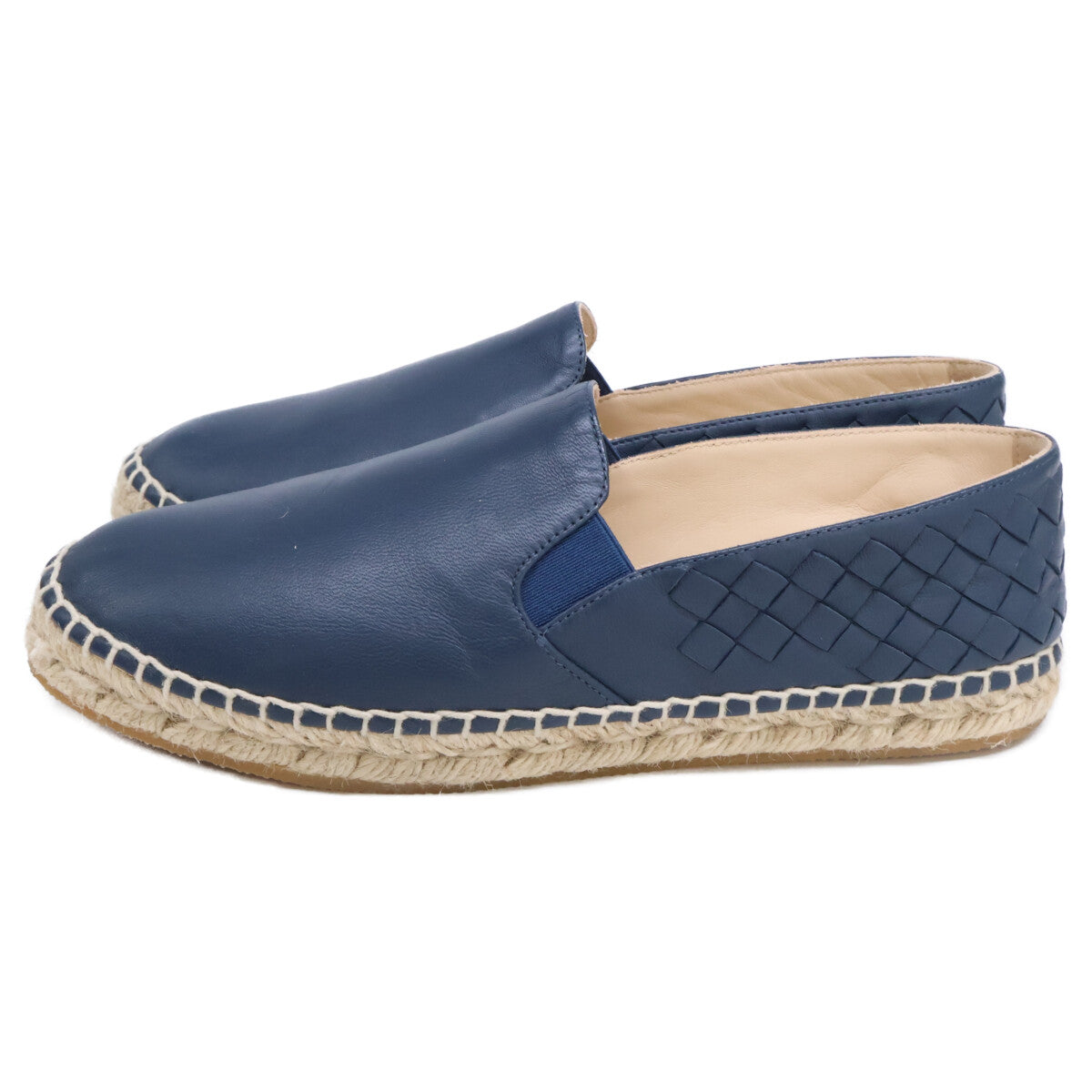 BOTTEGA VENETA 葆蝶家 【美品】407121 V0013 4037 皮革 编织 乐福鞋