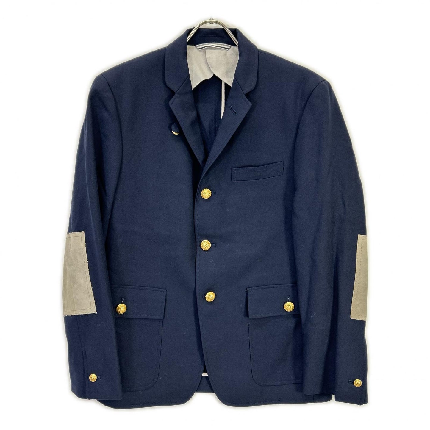 THOM GREY Tom Grey TGSPRTCT8 Navy Wool Gold Button Blazer Jacket