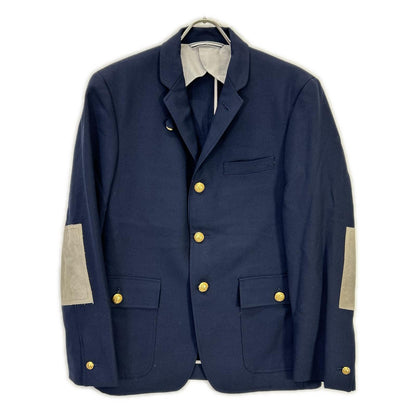 THOM GREY Tom Grey TGSPRTCT8 Navy Wool Gold Button Blazer Jacket