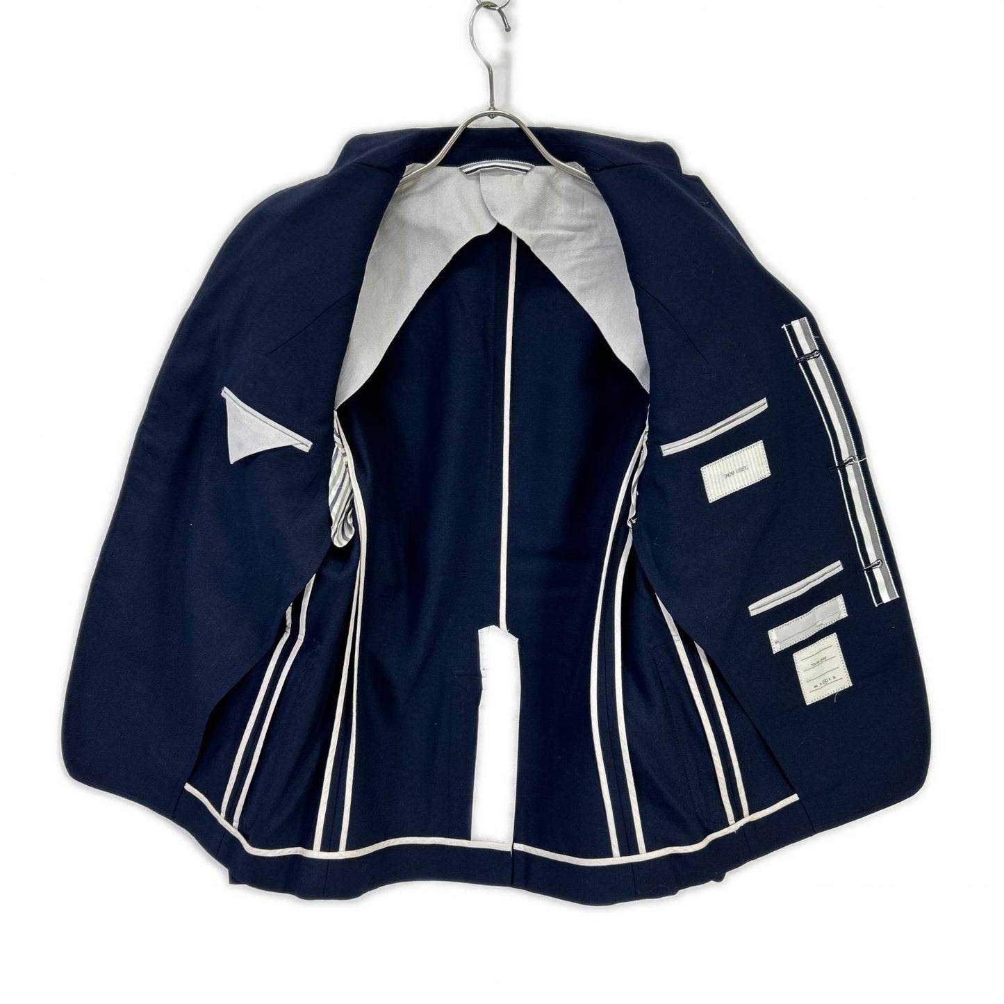 THOM GREY Tom Grey TGSPRTCT8 Navy Wool Gold Button Blazer Jacket